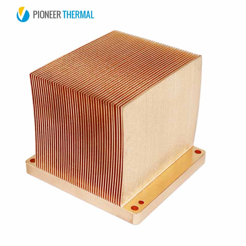 Copper Skiving Fin Heat Sink Copper Heat Sink Skiving Fin Heatsink