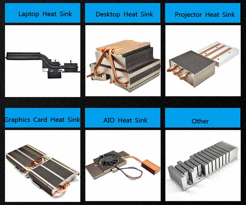 heat pipe heat sink application