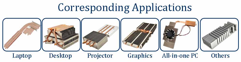 consumer electronics heat sinks applicaiton